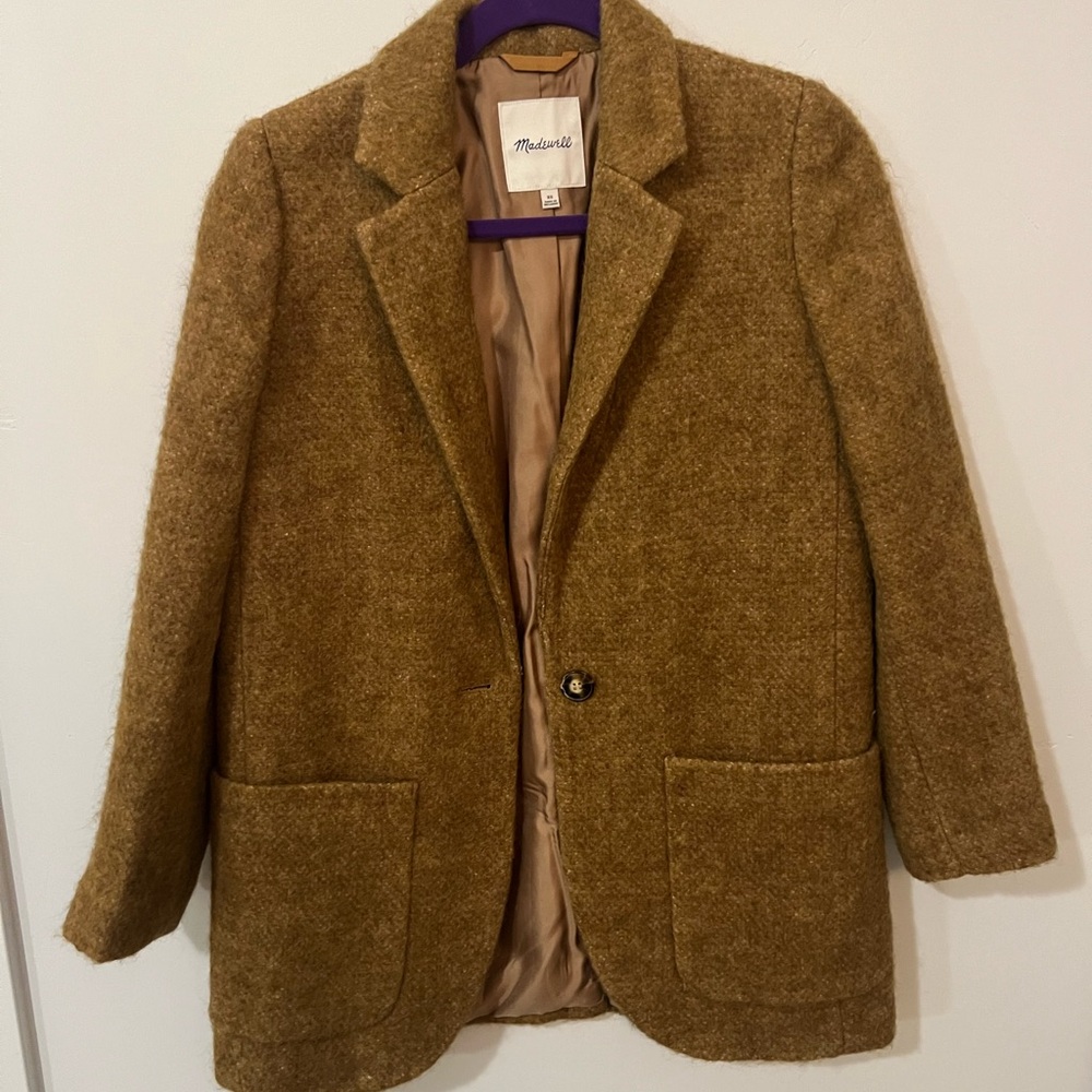 Madewell Tan Wool Coat